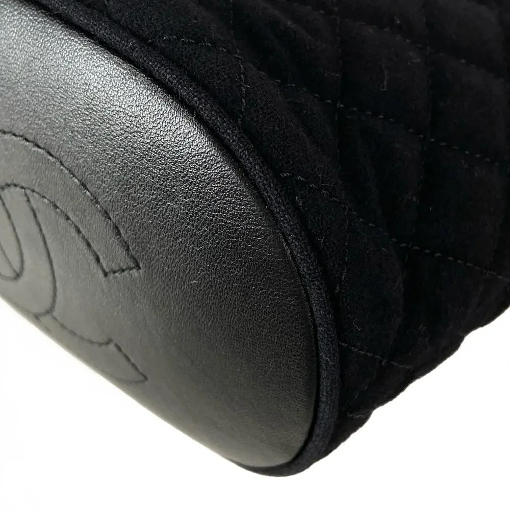 Chanel Matelasse Shoulder Bag Cotton Jersey Lambskin